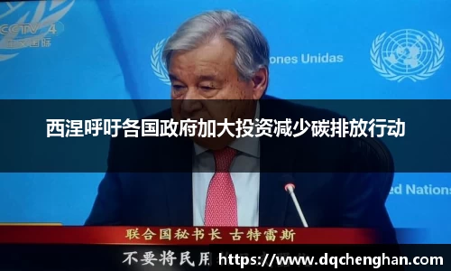 西涅呼吁各国政府加大投资减少碳排放行动