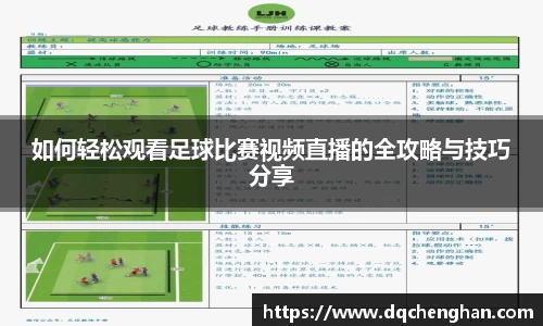 如何轻松观看足球比赛视频直播的全攻略与技巧分享