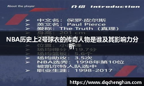 NBA历史上2号球衣的传奇人物是谁及其影响力分析